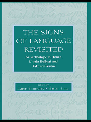 cover image of The Signs of Language Revisited